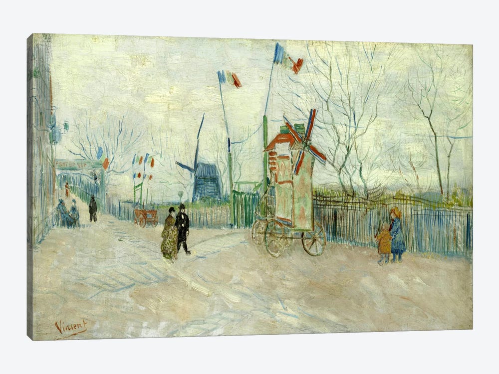 Impasse des Deux Freres by Vincent van Gogh 1-piece Canvas Artwork
