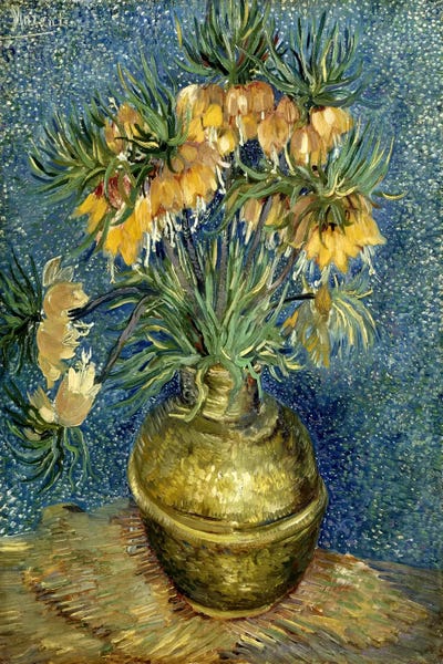 All Things Van Gogh: Crown Imperial Fritillaries in a Copper Vase by Vincent van Gogh