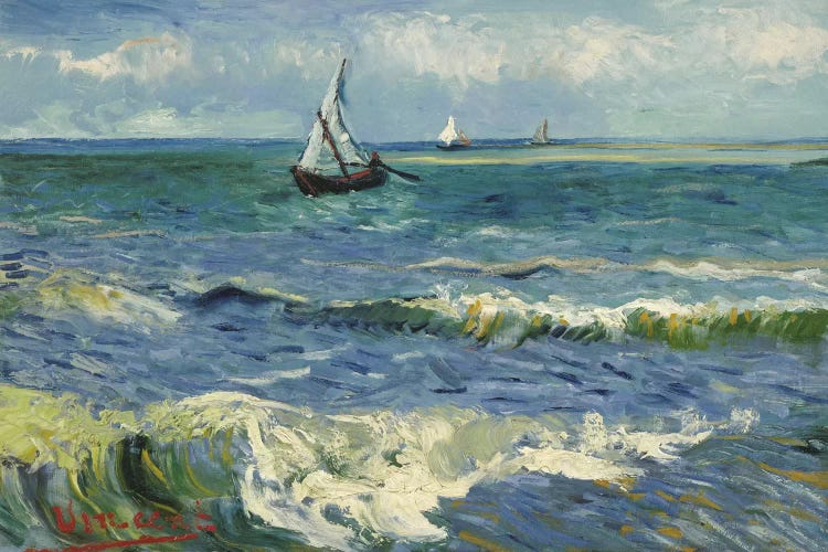 Seascape Near Les Saintes Maries de la Mer by Vincent van Gogh wall art