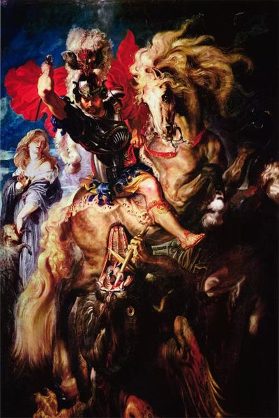 By Land: St. George and The Dragon by Peter Paul Rubens