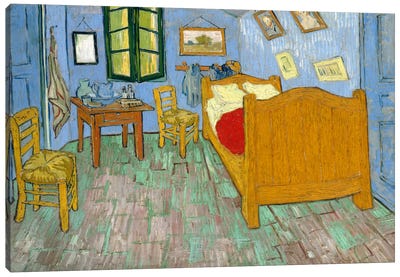 Bedroom In Arles, Second Version, September 1889 (Art Institute Of Chicago) Canvas Art Print - Post-Impressionism Art