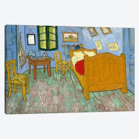 Bedroom In Arles, Second Version, September 1889 (Art Institute Of Chicago) Canvas Print #14400} by Vincent van Gogh Art Print