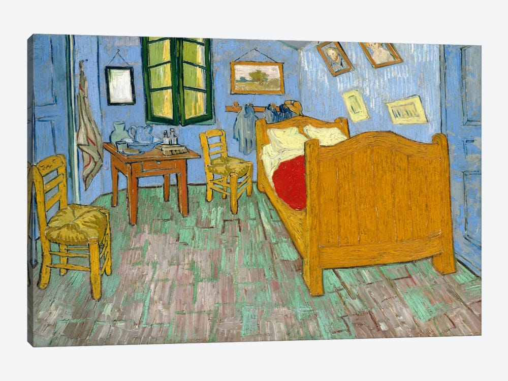 Bedroom In Arles, Second Version, September 1889 (Art Institute Of Chicago) 1-piece Canvas Art Print