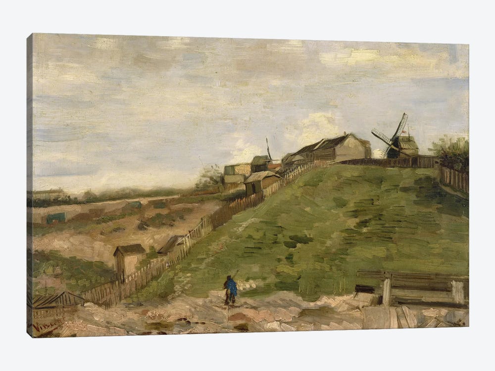 The Hill at Montmartre with Stone Quarry by Vincent van Gogh 1-piece Canvas Wall Art