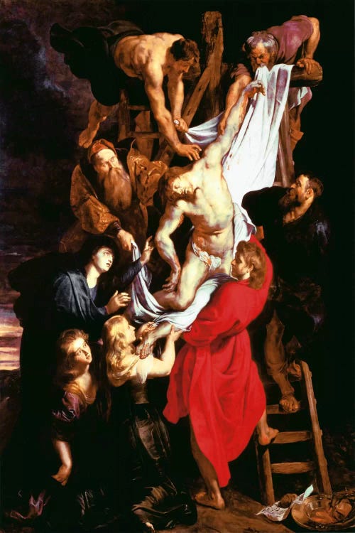 The Descent From The Cross, Central Panel of The Triptych, 1611-14