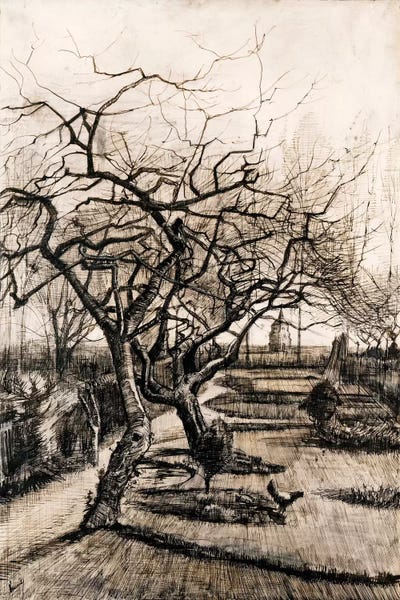 Post-Impressionism: The Parsonage Garden at Nuenen in Winter by Vincent van Gogh