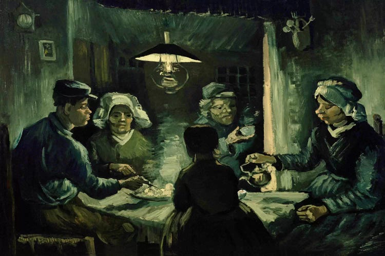 Second Study For The Potato Eaters by Vincent van Gogh wall art