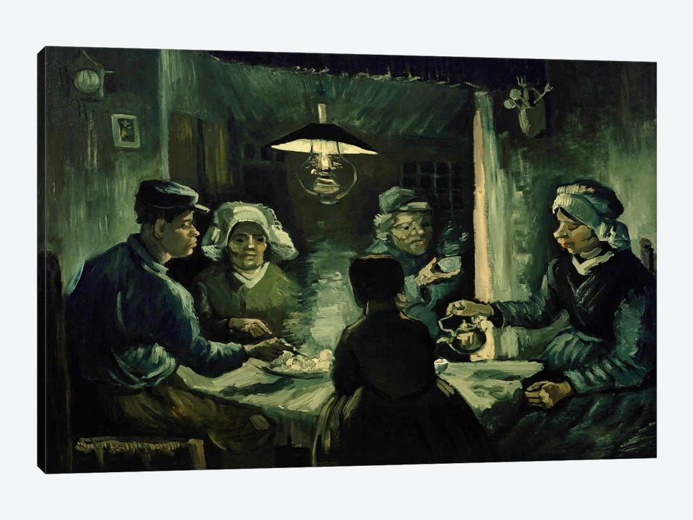 Second Study For The Potato Eaters by Vincent van Gogh 1-piece Canvas Wall Art