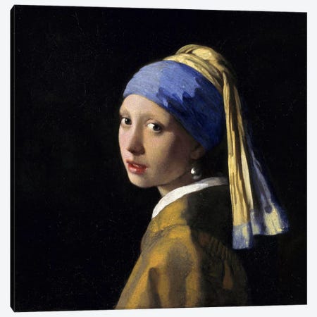 Girl with a Pearl Earring Canvas Print #1444} by Johannes Vermeer Canvas Art Print
