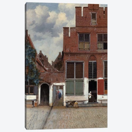 Street In Delft Canvas Print #1449} by Johannes Vermeer Canvas Art