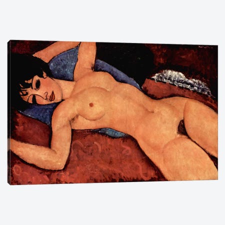 Nudo Sdraiato Canvas Print #1462} by Amedeo Modigliani Canvas Wall Art