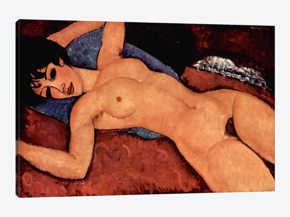 Nudo Sdraiato by Amedeo Modigliani 1-piece Canvas Art Print