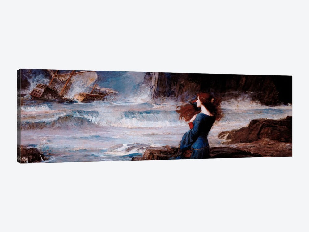 MirandaThe Tempest by William Waterhouse 1-piece Canvas Art