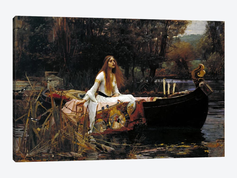 Large A3 SiZE QUALITY CANVAS ART PRINT JOHN WATERHOUSE Lady Of Shalott Large A3 SiZE QUALITY CANVAS ART PRINT JOHN WATERHOUSE Lady Of Shalott