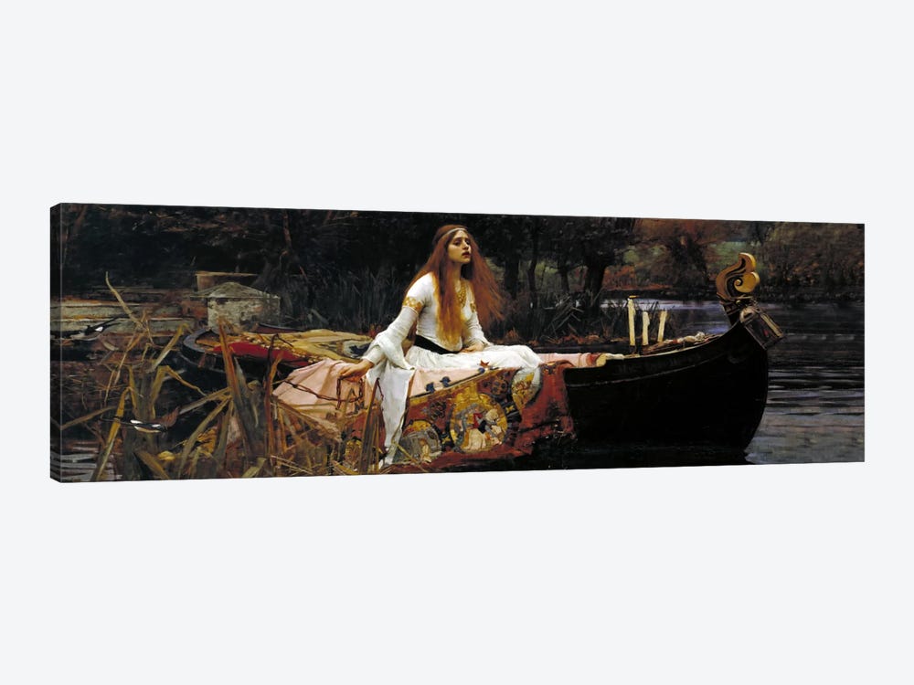 The Lady of Shalott by William Waterhouse 1-piece Canvas Wall Art