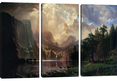 Among Sierra Nevada In California Canvas Art Print - 3-Piece Scenic & Landscape Art