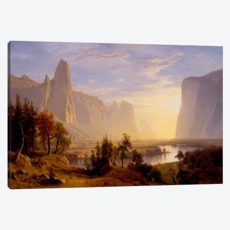 Yosemite Valley Canvas Print #1491} by Albert Bierstadt Canvas Art Print