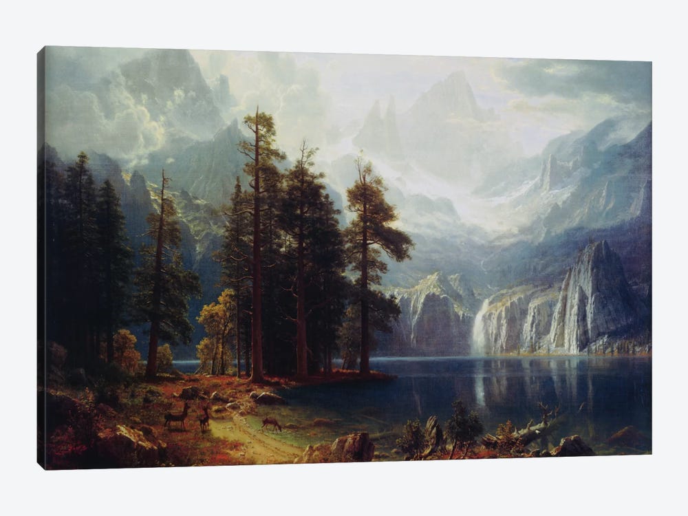 Sierra Nevada In California by Albert Bierstadt 1-piece Canvas Artwork
