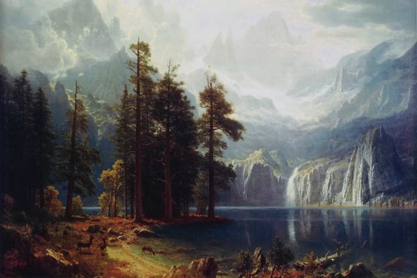 Grandmillenial Decor: Sierra Nevada In California by Albert Bierstadt