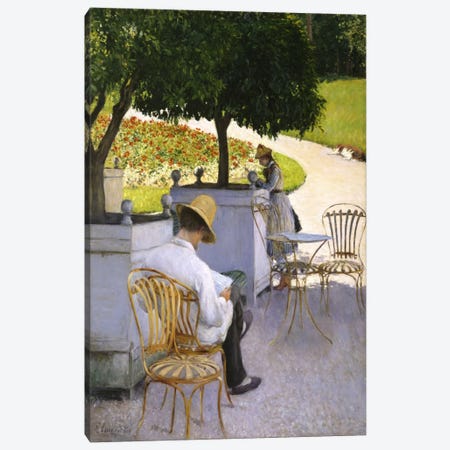 The Orange Trees Canvas Print #15020} by Gustave Caillebotte Canvas Artwork