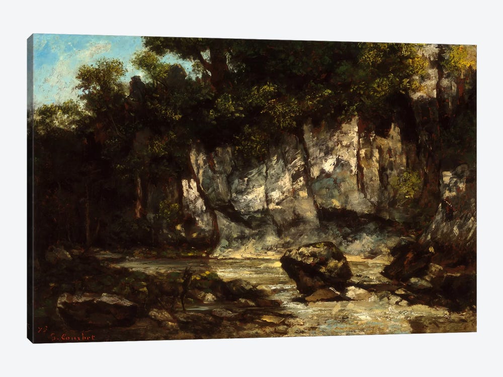 Landscape with Stag 1-piece Canvas Art