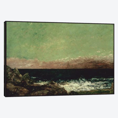 The Mediterranean Canvas Print #15052} by Gustave Courbet Art Print