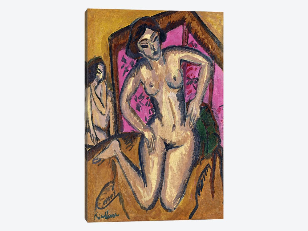 Red Screen by Ernst Ludwig Kirchner 1-piece Canvas Art Print