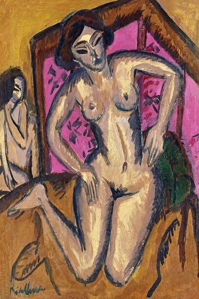 Expressionism: Red Screen by Ernst Ludwig Kirchner