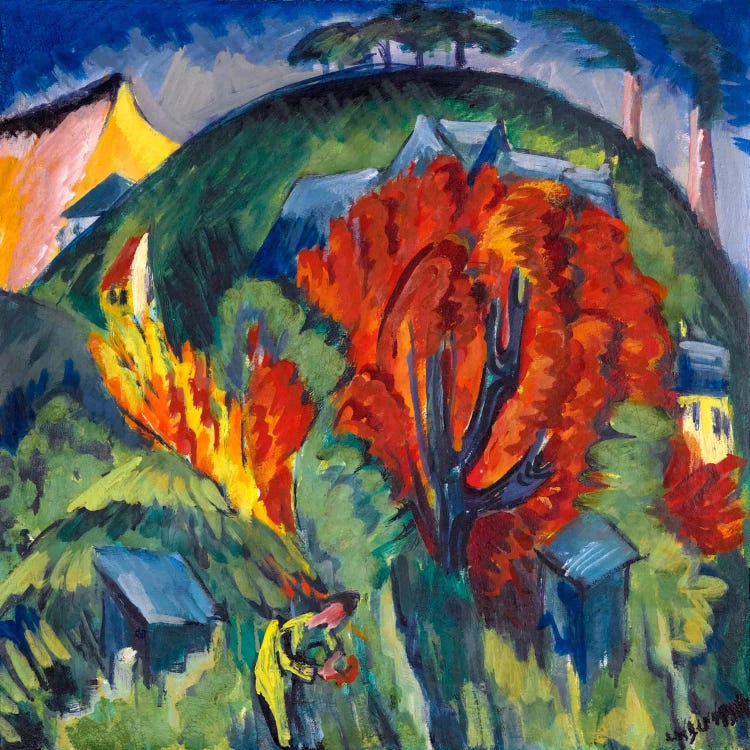 Galgenberg in Jena by Ernst Ludwig Kirchner wall art