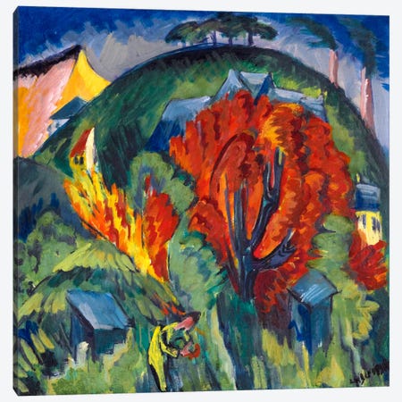 Galgenberg in Jena Canvas Print #15067} by Ernst Ludwig Kirchner Canvas Print