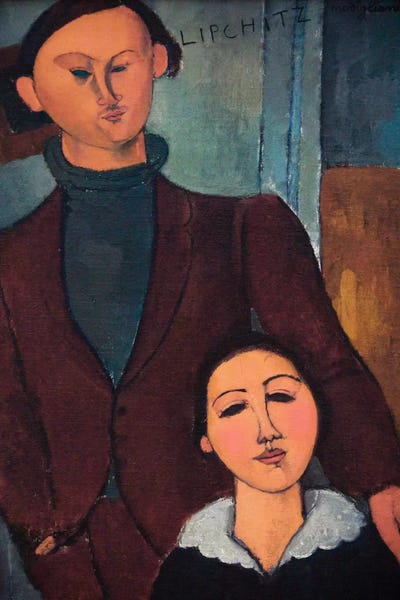 Amedeo Modigliani: Portrait of Jaques and Bethe Lipchitz by Amedeo Modigliani