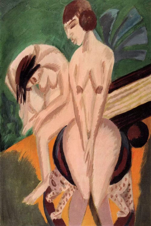 Two Acts in the Space by Ernst Ludwig Kirchner wall art