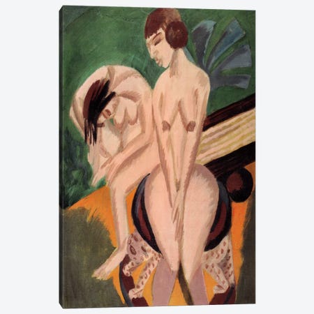 Two Acts in the Space Canvas Print #15076} by Ernst Ludwig Kirchner Canvas Art
