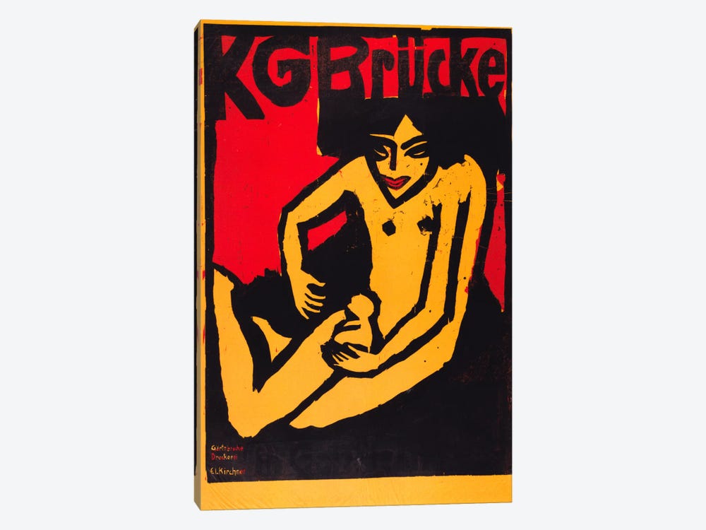 KG Bridge (Exhibition Poster) by Ernst Ludwig Kirchner 1-piece Art Print