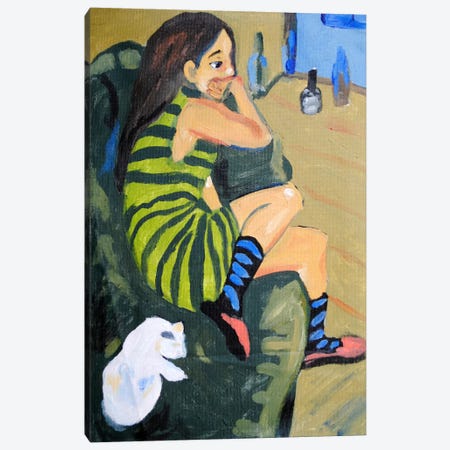 Female Artist Canvas Print #15084} by Ernst Ludwig Kirchner Canvas Print