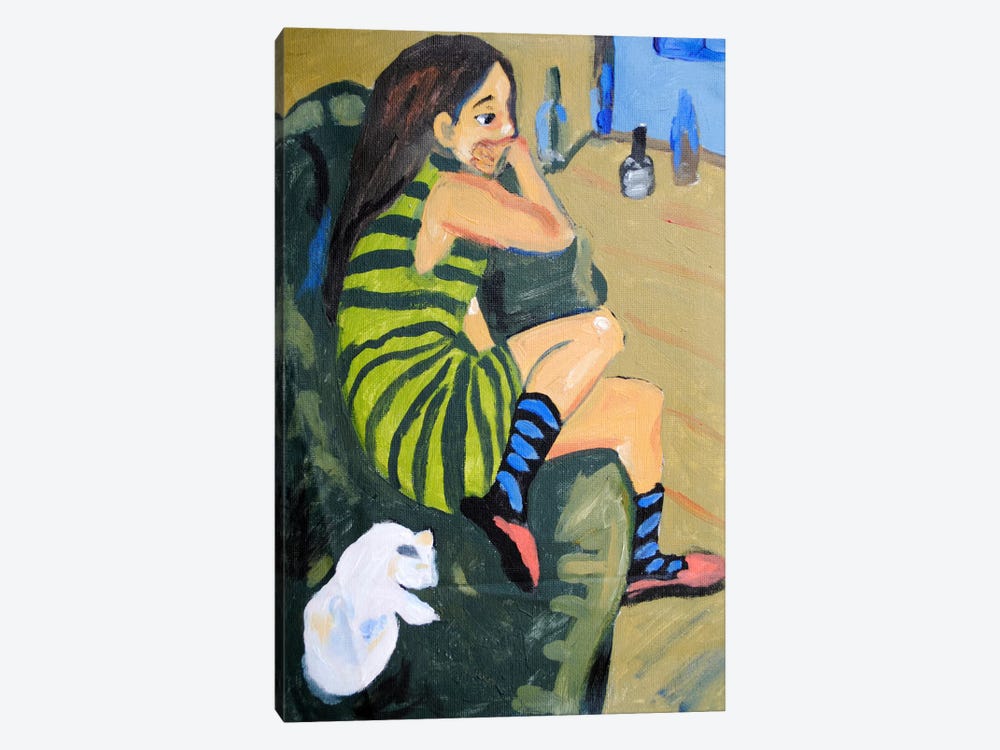 Female Artist by Ernst Ludwig Kirchner 1-piece Canvas Wall Art