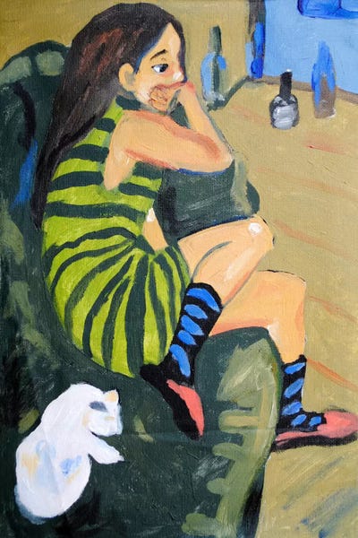 Expressionism: Female Artist by Ernst Ludwig Kirchner