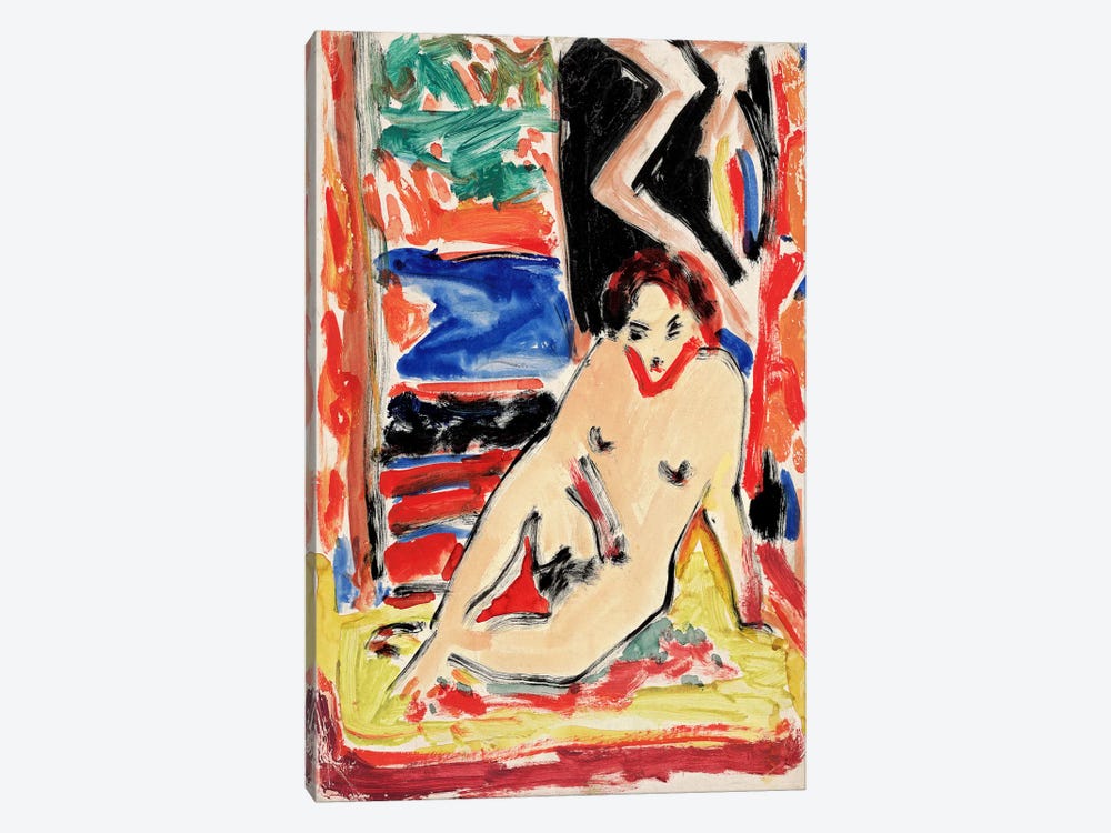 Kirchnernude Girl by Ernst Ludwig Kirchner 1-piece Canvas Print