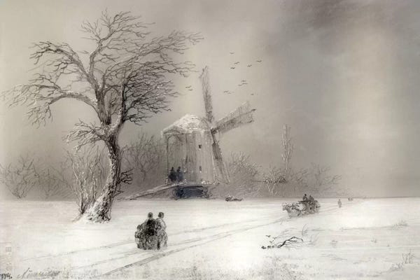 Ivan Aivazovsky: Stormy Seas off a Rocky Coast by Ivan Aivazovsky