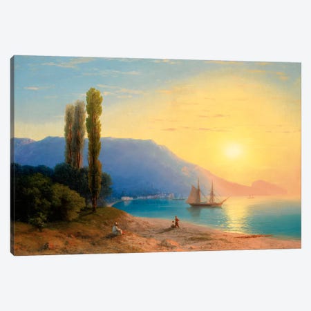 Sunset over Yalta Canvas Print #15091} by Ivan Aivazovsky Art Print