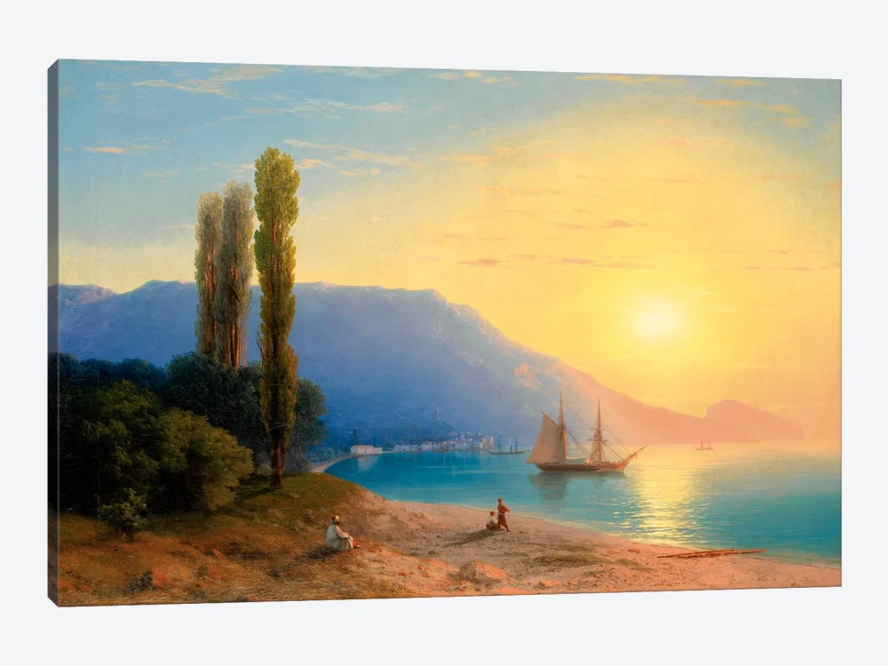 Sunset over Yalta by Ivan Aivazovsky 1-piece Canvas Artwork