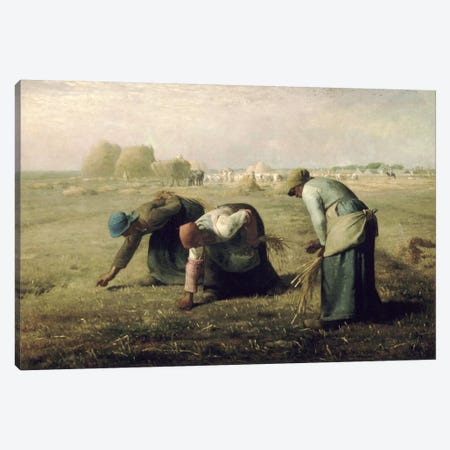 The Gleaners Canvas Print #15099} by Jean-Francois Millet Art Print