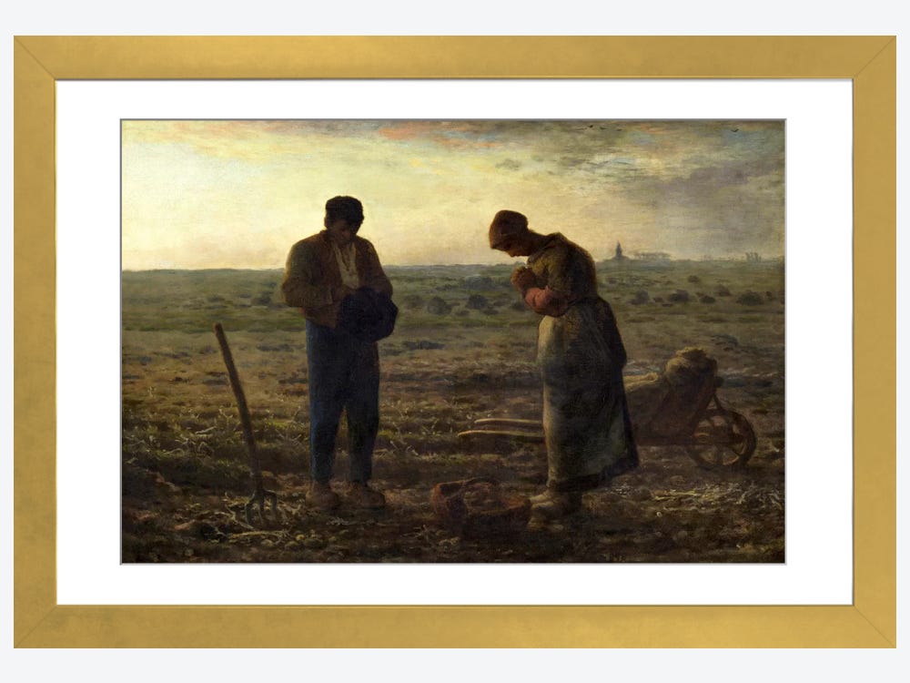 The Angelus - Jean-François Millet as art print or hand painted oil.