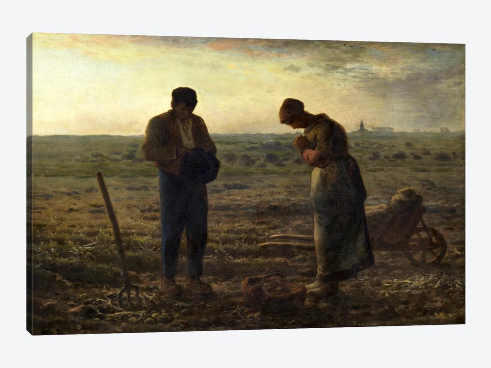 The Angelus by Jean-Francois Millet 1-piece Canvas Wall Art
