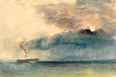 A Paddle Steamer in a Storm by J.M.W. Turner metal wall art