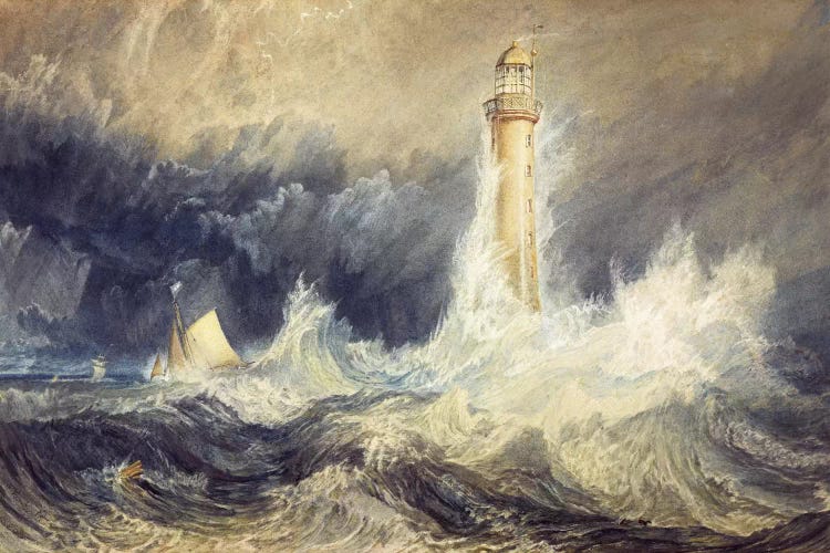 The Bell Rock Lighthouse by J.M.W. Turner wall art