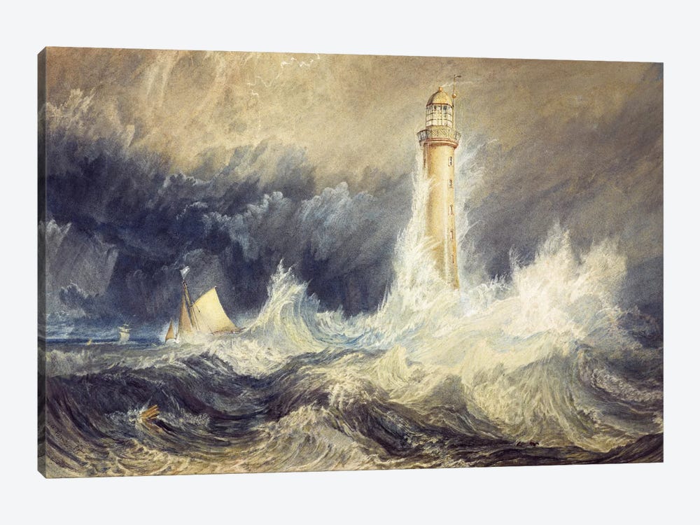 The Bell Rock Lighthouse by J.M.W. Turner 1-piece Canvas Artwork