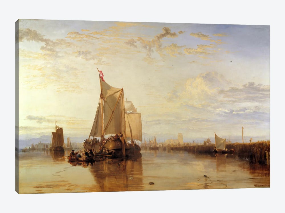 Dort or Dordrecht: The Dort Packet-Boat from Rotterdam Becalmed by J.M.W. Turner 1-piece Canvas Wall Art