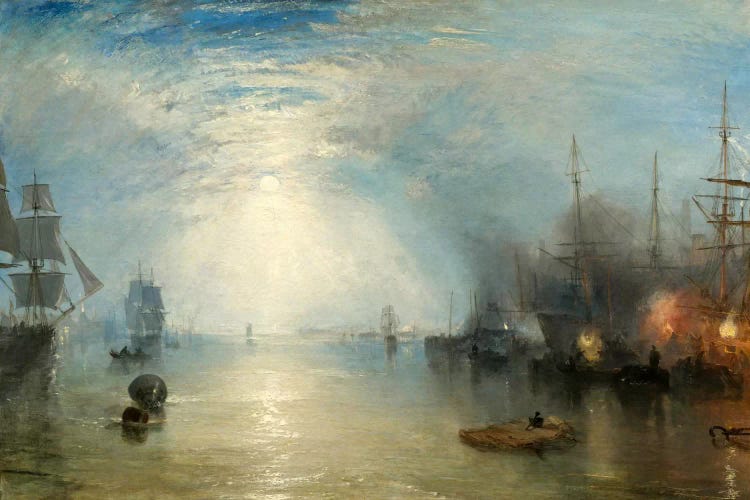 Keelman Heaving in Coals by Moonlight by J.M.W. Turner wall art