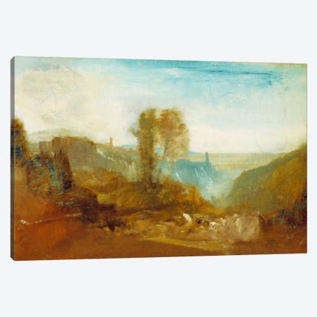 Tivoli, The Cascatelle Canvas Print #15124} by J.M.W. Turner Canvas Wall Art
